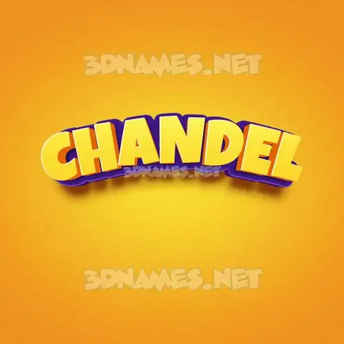 chandel in Orange Toon style - 3D name wallpaper chandel in Orange Toon style - 3D name wallpaper