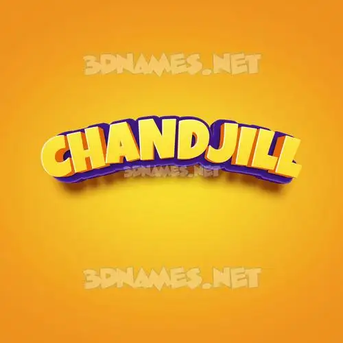 chandjill in Orange Toon style - 3D name wallpaper chandjill in Orange Toon style - 3D name wallpaper