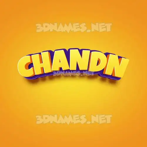 chandn in Orange Toon style - 3D name wallpaper chandn in Orange Toon style - 3D name wallpaper