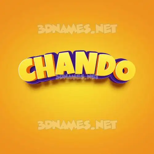 chando in Orange Toon style - 3D name wallpaper chando in Orange Toon style - 3D name wallpaper