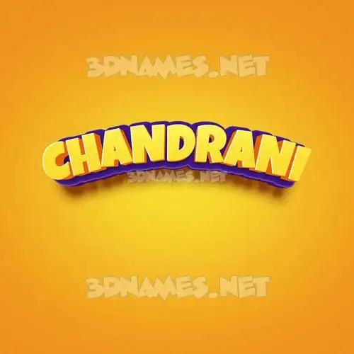 chandrani in Orange Toon style - 3D name wallpaper chandrani in Orange Toon style - 3D name wallpaper