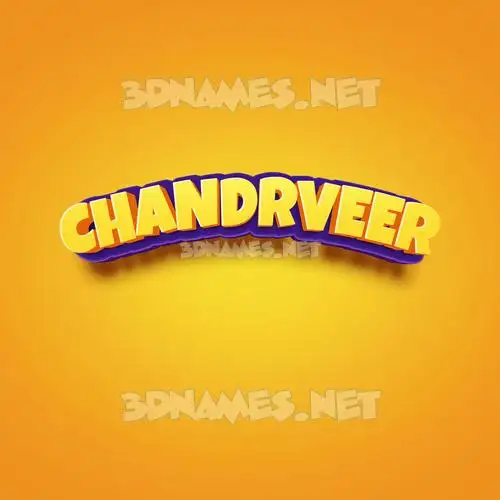 chandrveer in Orange Toon style - 3D name wallpaper chandrveer in Orange Toon style - 3D name wallpaper