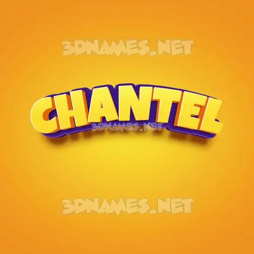 chantel in Orange Toon style - 3D name wallpaper chantel in Orange Toon style - 3D name wallpaper