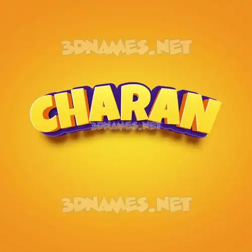 charan in Orange Toon style - 3D name wallpaper charan in Orange Toon style - 3D name wallpaper
