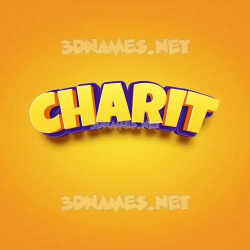 charit in Orange Toon style - 3D name wallpaper charit in Orange Toon style - 3D name wallpaper