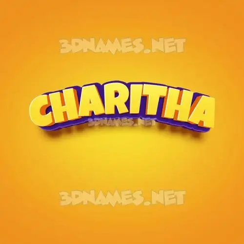 charitha in Orange Toon style - 3D name wallpaper charitha in Orange Toon style - 3D name wallpaper