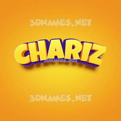 chariz in Orange Toon style - 3D name wallpaper chariz in Orange Toon style - 3D name wallpaper