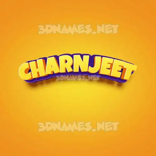 charnjeet in Orange Toon style - 3D name wallpaper charnjeet in Orange Toon style - 3D name wallpaper