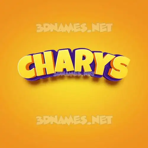 charys in Orange Toon style - 3D name wallpaper charys in Orange Toon style - 3D name wallpaper