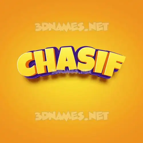 chasif in Orange Toon style - 3D name wallpaper chasif in Orange Toon style - 3D name wallpaper