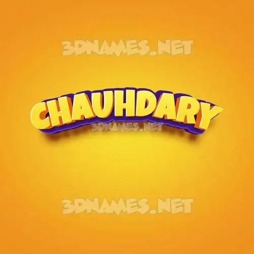 chauhdary in Orange Toon style - 3D name wallpaper chauhdary in Orange Toon style - 3D name wallpaper