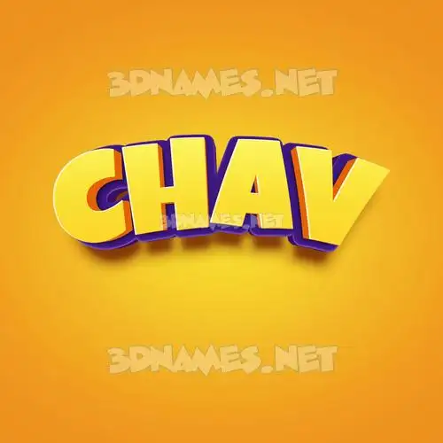 chav in Orange Toon style - 3D name wallpaper chav in Orange Toon style - 3D name wallpaper