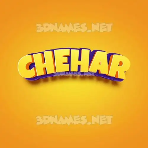 chehar in Orange Toon style - 3D name wallpaper chehar in Orange Toon style - 3D name wallpaper