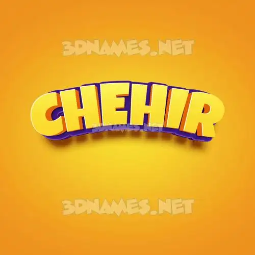 chehir in Orange Toon style - 3D name wallpaper chehir in Orange Toon style - 3D name wallpaper