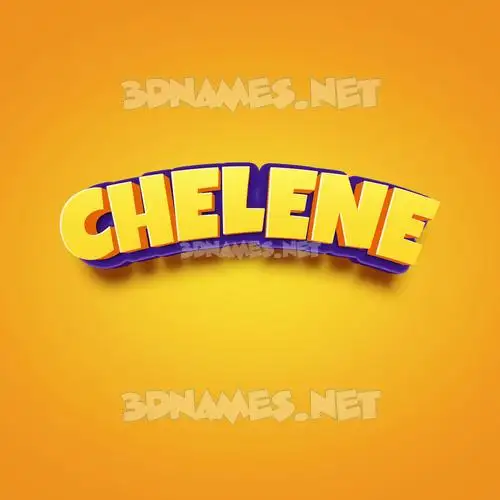 chelene in Orange Toon style - 3D name wallpaper chelene in Orange Toon style - 3D name wallpaper