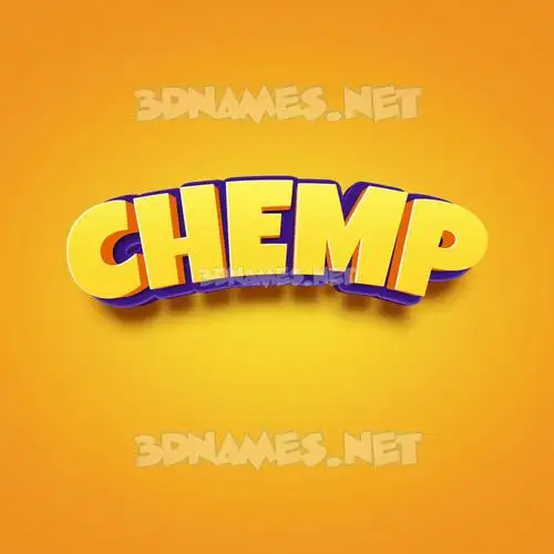 chemp in Orange Toon style - 3D name wallpaper chemp in Orange Toon style - 3D name wallpaper