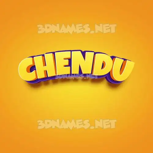chendu in Orange Toon style - 3D name wallpaper chendu in Orange Toon style - 3D name wallpaper