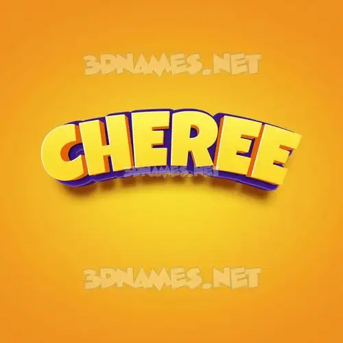 cheree in Orange Toon style - 3D name wallpaper cheree in Orange Toon style - 3D name wallpaper
