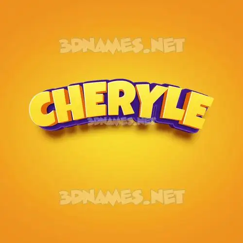 cheryle in Orange Toon style - 3D name wallpaper cheryle in Orange Toon style - 3D name wallpaper