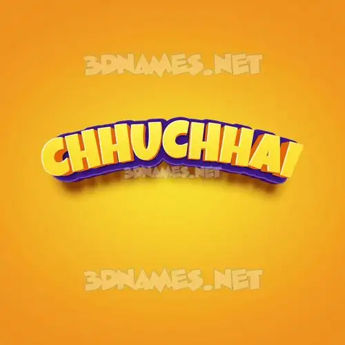 chhuchhai in Orange Toon style - 3D name wallpaper chhuchhai in Orange Toon style - 3D name wallpaper