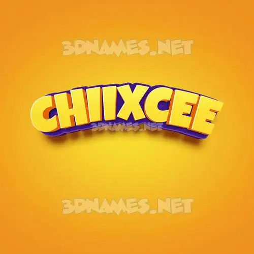 chiixcee in Orange Toon style - 3D name wallpaper chiixcee in Orange Toon style - 3D name wallpaper