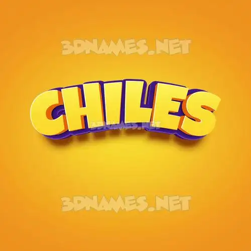 chiles in Orange Toon style - 3D name wallpaper chiles in Orange Toon style - 3D name wallpaper