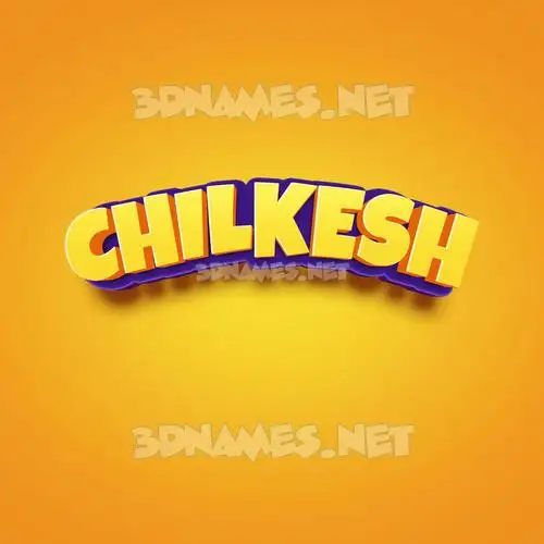 chilkesh in Orange Toon style - 3D name wallpaper chilkesh in Orange Toon style - 3D name wallpaper