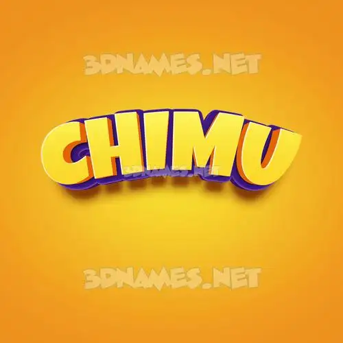 chimu in Orange Toon style - 3D name wallpaper chimu in Orange Toon style - 3D name wallpaper