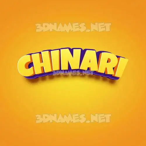 chinari in Orange Toon style - 3D name wallpaper chinari in Orange Toon style - 3D name wallpaper