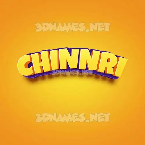 chinnri in Orange Toon style - 3D name wallpaper chinnri in Orange Toon style - 3D name wallpaper