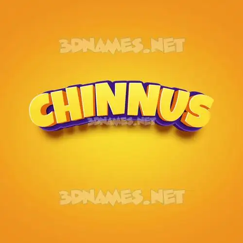 chinnus in Orange Toon style - 3D name wallpaper chinnus in Orange Toon style - 3D name wallpaper