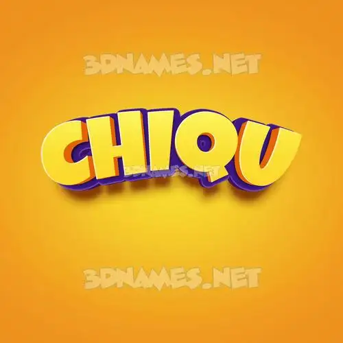 chiqu in Orange Toon style - 3D name wallpaper chiqu in Orange Toon style - 3D name wallpaper
