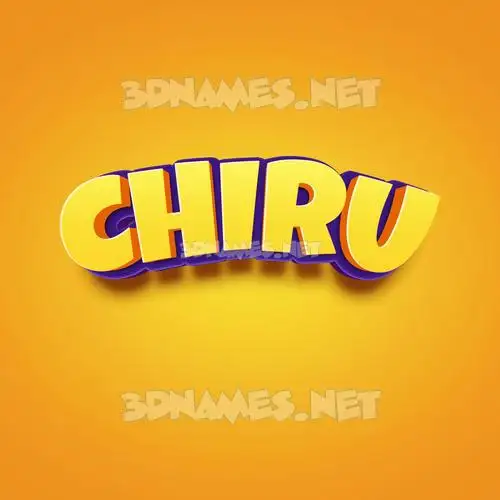 chiru in Orange Toon style - 3D name wallpaper chiru in Orange Toon style - 3D name wallpaper