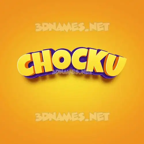 chocku in Orange Toon style - 3D name wallpaper chocku in Orange Toon style - 3D name wallpaper
