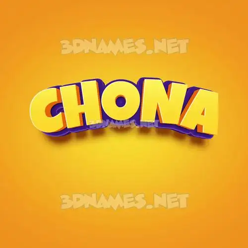 chona in Orange Toon style - 3D name wallpaper chona in Orange Toon style - 3D name wallpaper