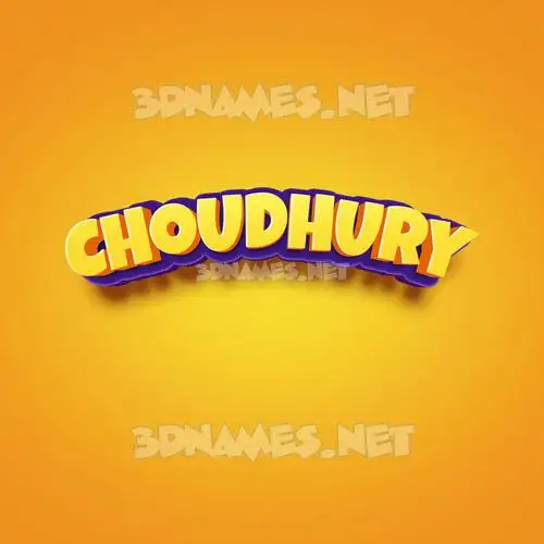 choudhury in Orange Toon style - 3D name wallpaper choudhury in Orange Toon style - 3D name wallpaper