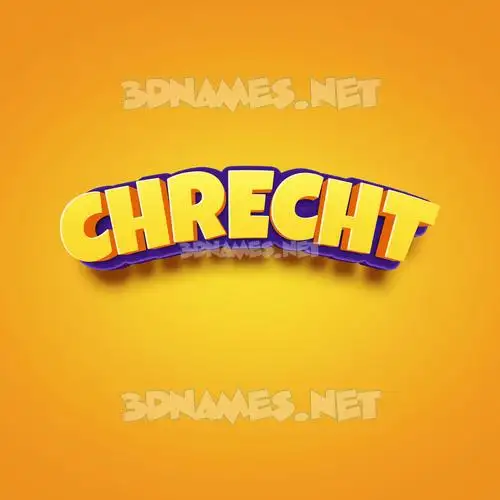 chrecht in Orange Toon style - 3D name wallpaper chrecht in Orange Toon style - 3D name wallpaper