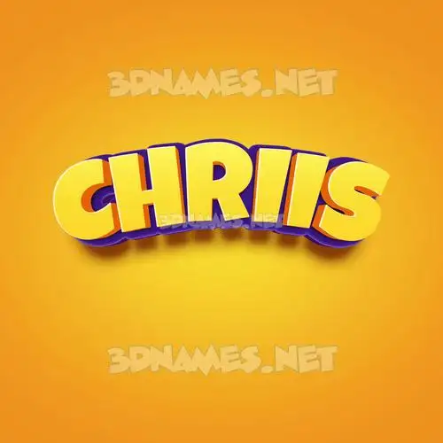 chriis in Orange Toon style - 3D name wallpaper chriis in Orange Toon style - 3D name wallpaper