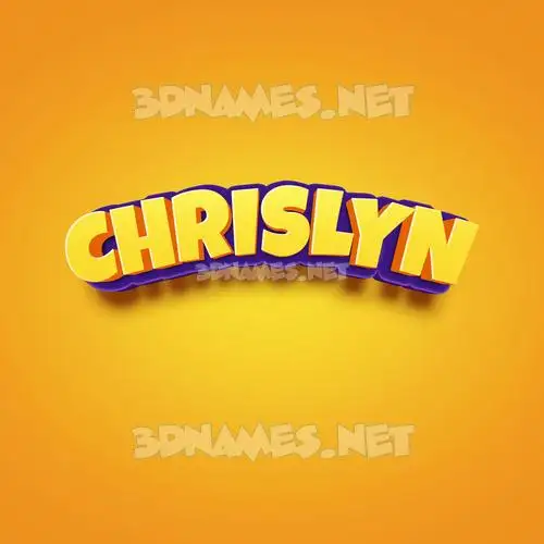 chrislyn in Orange Toon style - 3D name wallpaper chrislyn in Orange Toon style - 3D name wallpaper