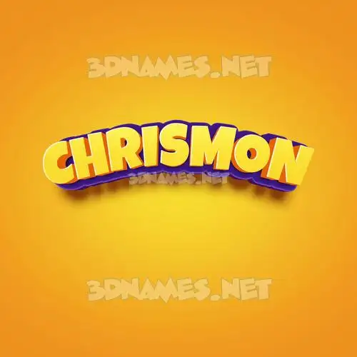 chrismon in Orange Toon style - 3D name wallpaper chrismon in Orange Toon style - 3D name wallpaper