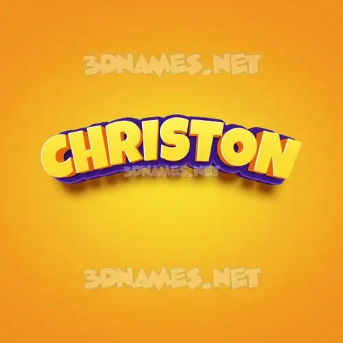 christon in Orange Toon style - 3D name wallpaper christon in Orange Toon style - 3D name wallpaper