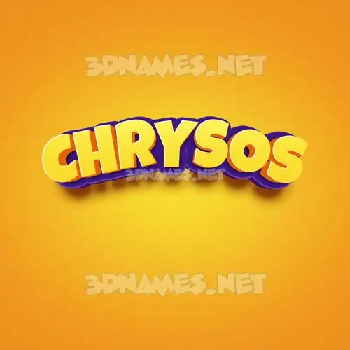 chrysos in Orange Toon style - 3D name wallpaper chrysos in Orange Toon style - 3D name wallpaper
