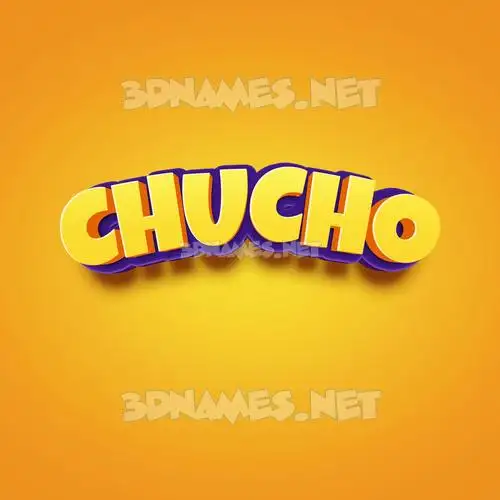 chucho in Orange Toon style - 3D name wallpaper chucho in Orange Toon style - 3D name wallpaper