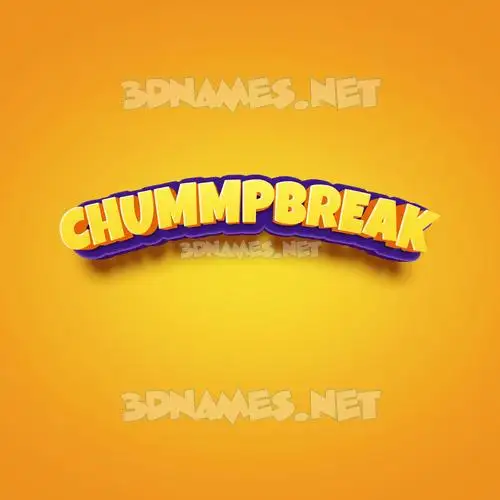 chummpbreak in Orange Toon style - 3D name wallpaper chummpbreak in Orange Toon style - 3D name wallpaper