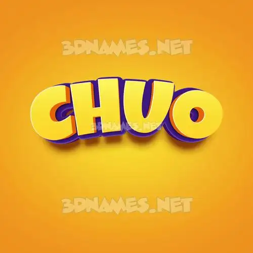 chuo in Orange Toon style - 3D name wallpaper chuo in Orange Toon style - 3D name wallpaper