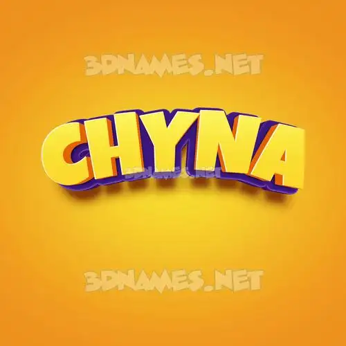 chyna in Orange Toon style - 3D name wallpaper chyna in Orange Toon style - 3D name wallpaper