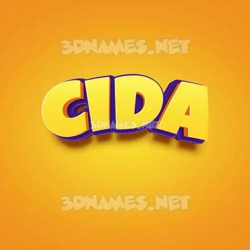 cida in Orange Toon style - 3D name wallpaper cida in Orange Toon style - 3D name wallpaper