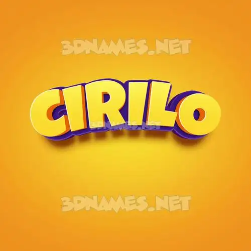 cirilo in Orange Toon style - 3D name wallpaper cirilo in Orange Toon style - 3D name wallpaper