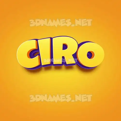 ciro in Orange Toon style - 3D name wallpaper ciro in Orange Toon style - 3D name wallpaper