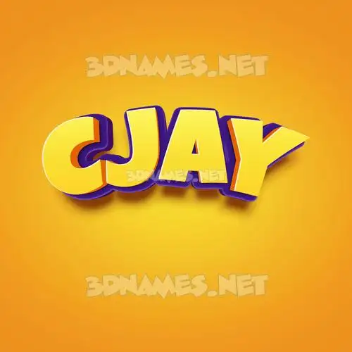 cjay in Orange Toon style - 3D name wallpaper cjay in Orange Toon style - 3D name wallpaper